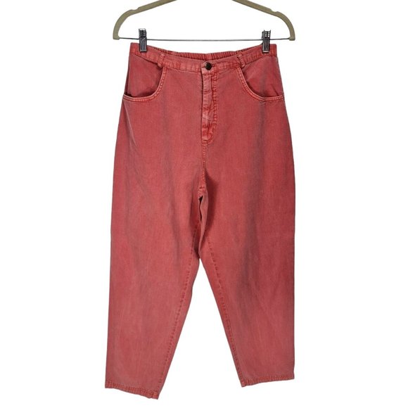 NANNETTE KELLER Womens 2 Piecs Chambray Pant Set Top Size M Pant Size S Pink E7P - Picture 2 of 12